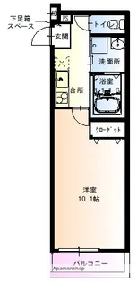 フジパレス長栄寺Ⅱ番館【0102号室】の間取り