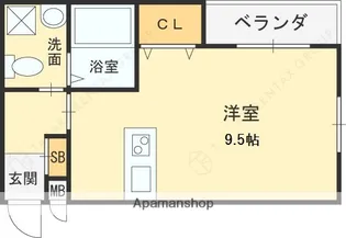 1Rの間取り画像