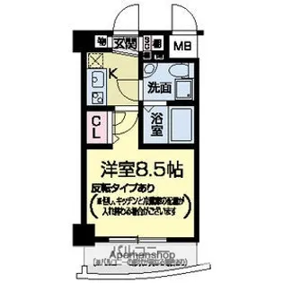 兵庫県西宮市甲子園高潮町【マンション】の間取り