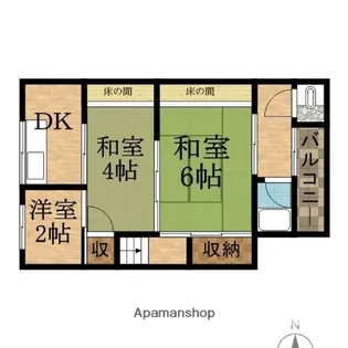 野口文化【0003号室】の間取り