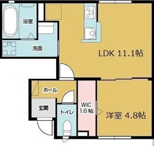 ボンスヴニール【1階】の間取り