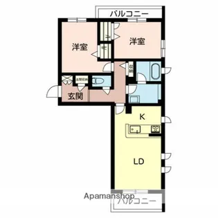シャーメゾン扇【2階】の間取り