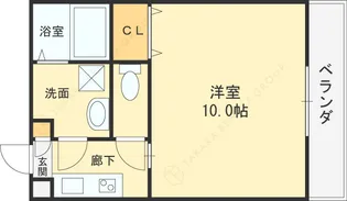ヴィラス三島【1階】の間取り