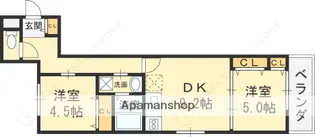クリエオーレ菱屋東【106号室】の間取り