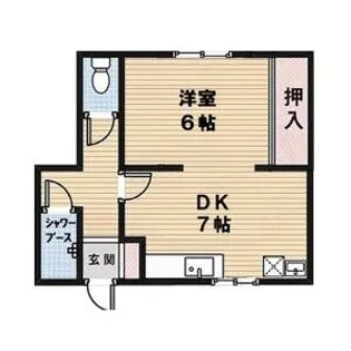 緑荘【102号室】の間取り