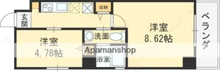 グランシアター高井田【902号室】の間取り