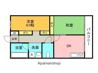 武庫之荘ガーデン【1階】の間取り