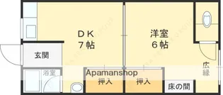ロイヤルハイツ東大阪【2階】の間取り