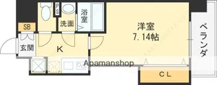 大阪府東大阪市足代新町【マンション】の間取り