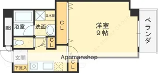 グラディオ友井【7階】の間取り