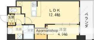 ソルテラスOSAKA EAST GATE【7階】の間取り