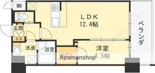 ソルテラスOSAKA EAST GATE【8階】の間取り
