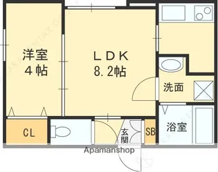 LA REGENCIA花園【1階】の間取り
