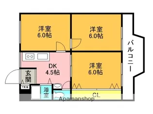 キャピタルビルド【3階】の間取り