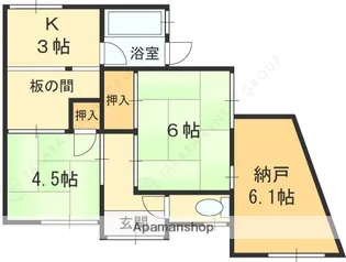 大阪府東大阪市喜里川町【一戸建】の間取り