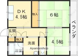 岩崎ハイツ【303号室】の間取り