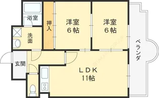 フェルザ長田(旧リヴィエール・カンパーニュ)【5階】の間取り