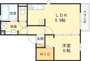 フェリオ吉田【2階】の間取り