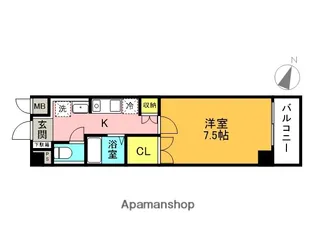 兵庫県芦屋市打出町【マンション】の間取り