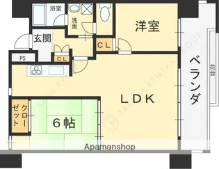 清川六番館【6階】の間取り