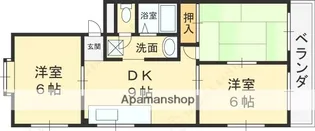 オオニシハイツ【302号室】の間取り