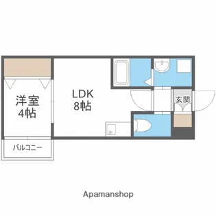 H−MAISON衣摺Ⅱ【3階】の間取り