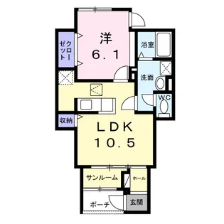ソレイユ【1階】の間取り