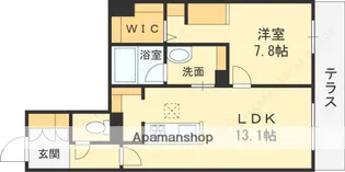 グランドゥール中小阪【1階】の間取り