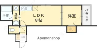 ジャカルタ519【3階】の間取り