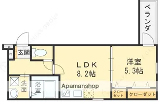 フジパレス花園中央公園南Ⅱ番館【1階】の間取り