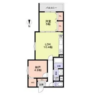 フォレストクリエオーレ枚岡弐番館【3階】の間取り