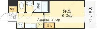 ファステート東大阪アダマス【12階】の間取り