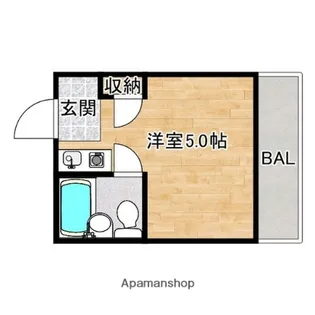 HACOSU平野本町【1階】の間取り