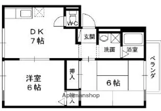サンビレッジ・なかもり【1階】の間取り