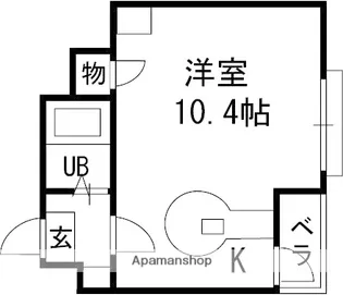リバーライズ八戸ノ里【2階】の間取り