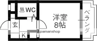 スカイリバー上小阪【204号室】の間取り