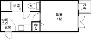 ロンモンターニュ小阪【307号室】の間取り