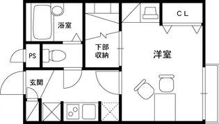 レオパレスシャルム【1階】の間取り