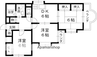 ライムハイツ【301号室】の間取り