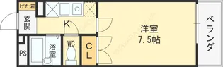 レオパレスWindII【4階】の間取り