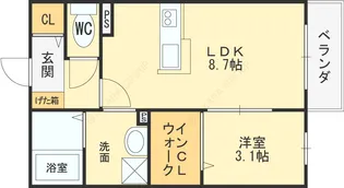 ラヴィ・クレール【205号室号室】の間取り