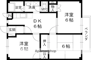 メゾンドみゆき【1階】の間取り