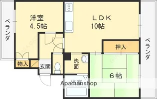 ドムール芝高【2階】の間取り