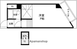 サンパレス21門戸【2階】の間取り