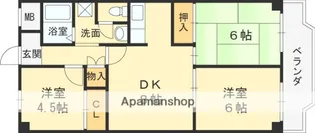 第2東大阪村橋マンション【5階】の間取り
