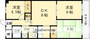第2東大阪村橋マンション【101号室】の間取り