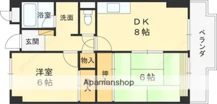 美杜里ハイムⅠ【4階】の間取り