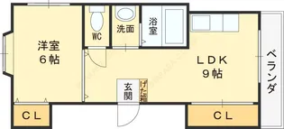 メルキュール【201号室】の間取り