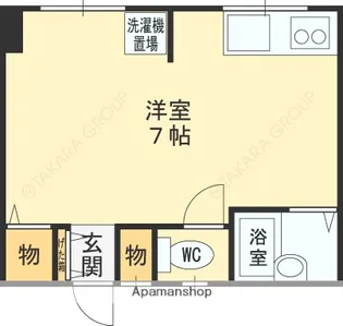 グランツ東上小阪【2階】の間取り