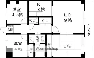 大阪府堺市中区深井清水町【マンション】の間取り